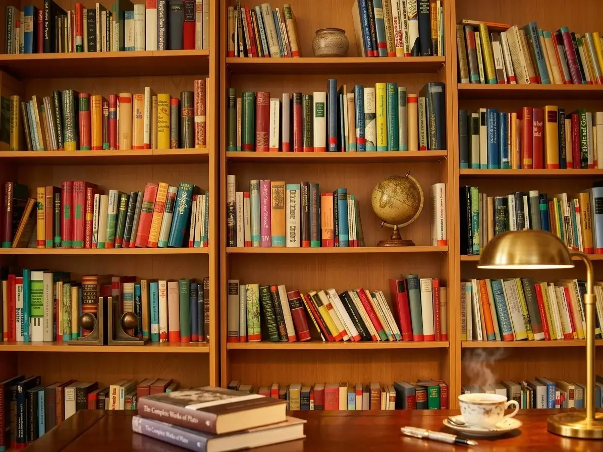Biblioteca jurídica do escritório Prazeres Advogados